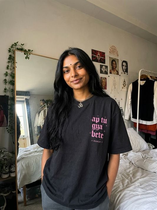 "AP TU GYA BETE" OVERSIZED TEE