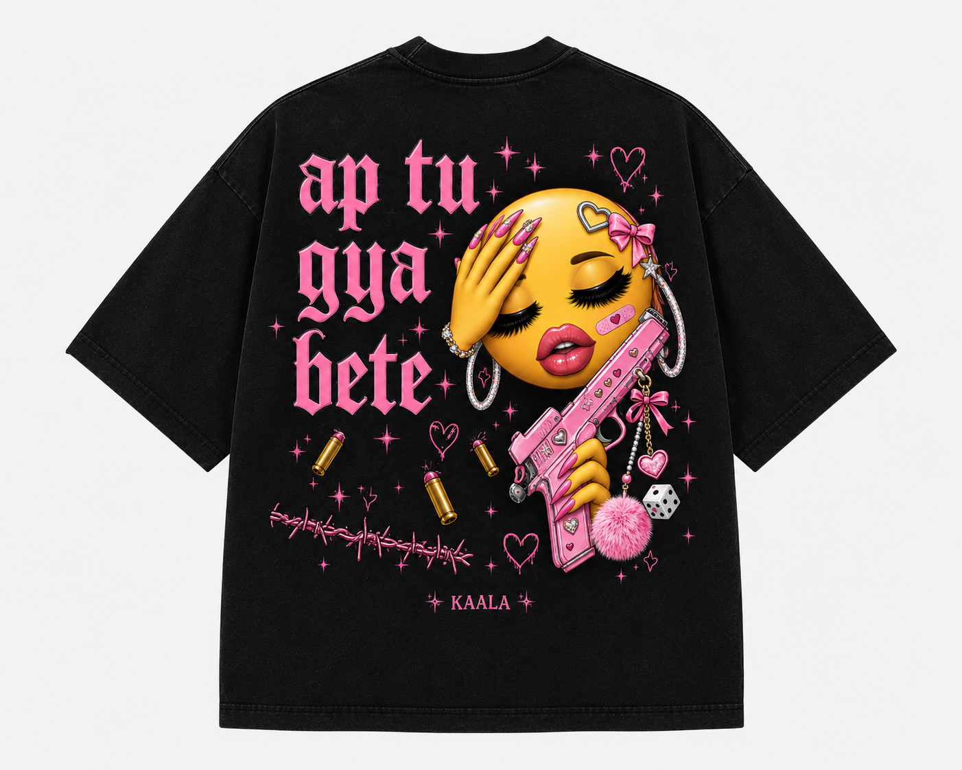"AP TU GYA BETE" OVERSIZED TEE